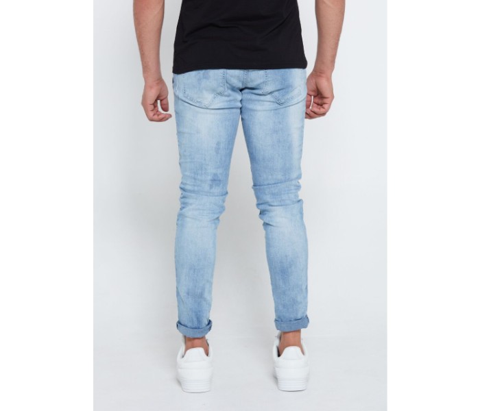 Petro OU10000 Distressed Striped Skinny Fit Jeans 36-Blue - Zoom Image 2