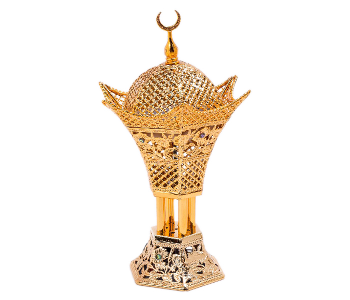 Home Concept AR-056 Elegant Incense Burner For Bakhoor - Gold - Zoom Image