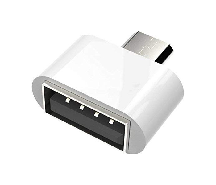 Zooni Plug & Play Micro USB 2.0 OTG Connector For Android Phones - White - Zoom Image 2