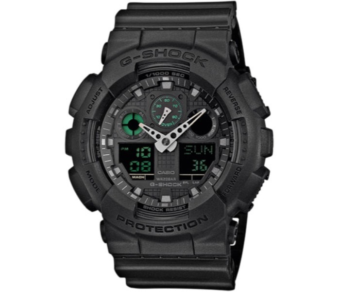 Casio G Shock GA-100MB-1ADR Mens Analog and Digital Watch Black - Zoom Image