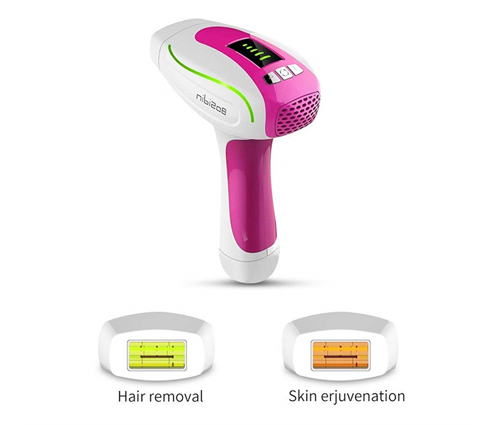 BoSidin D-1011 Permanent IPL Laser Facial Hair Remover for Unisex - White & Pink - Zoom Image 2