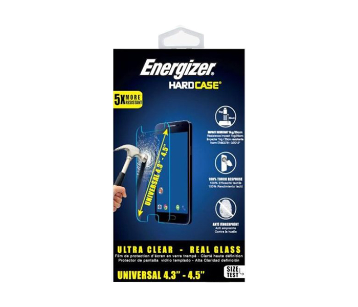 Energizer ENSPCOCLUN45 4.5-inch Universal Screen Protector Glass - Clear - Zoom Image 2