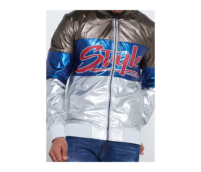 Lynk LY10071 Stylish Bomber Jacket For Men M - Multi Color - Zoom Image 4