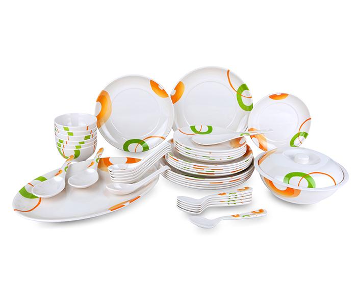 Epsilon EN4237 Melamine Dinnerware Set - White, 42 Pieces - Zoom Image 1