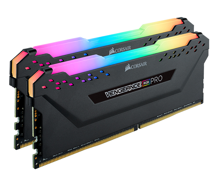 Corsair CMW16GX4M2C3600C18 Vengeance RGB PRO 16GB (2 x 8GB) DDR4 DRAM 3600MHz C18 Memory Kit - Black - Zoom Image 1