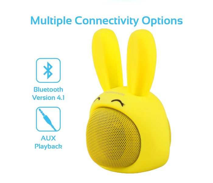 Promate Bunny Mini High Definition Wireless Bunny Speaker - Yellow - Zoom Image 2