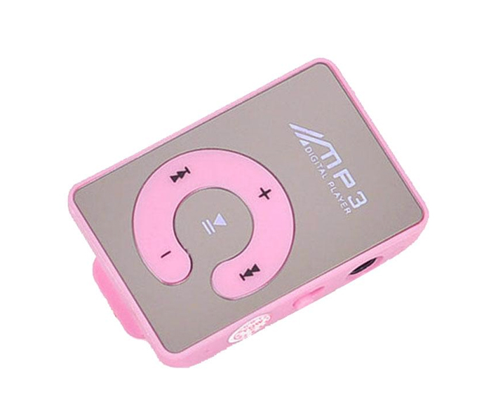 Fashion Clip Mini Mp3 Music Media Player Support Micro Sd Card - Pink - Zoom Image