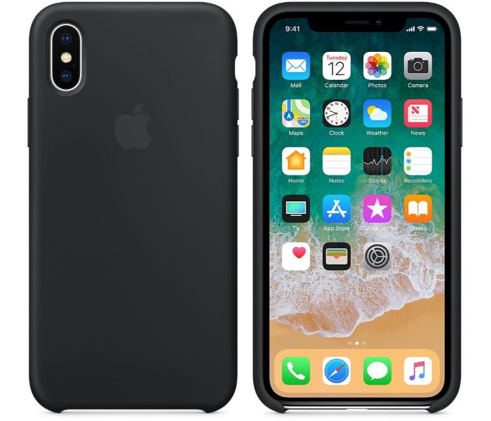 Silicone Case For Apple iPhone X MQT12ZM/A Black - Zoom Image 2