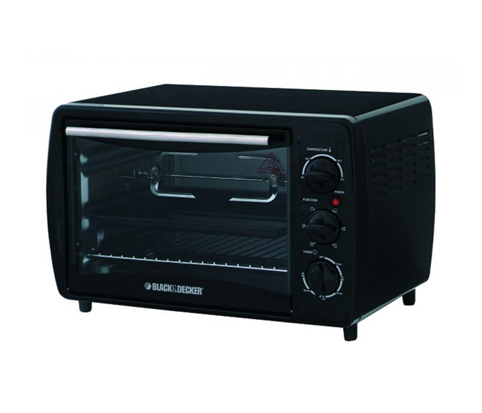 Black and Decker TRO2000R-B5 19 Litre Toaster Oven with Rottiserie - Black - Zoom Image