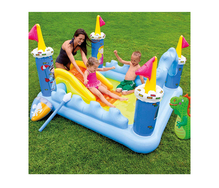 Intex ZX-57138 185 x 152 x 107CM Inflatable Fantastic Castle Play Centre - Zoom Image 2