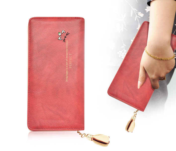 Womens Fashion Leather Wallet BH4452 - Red - Zoom Image 1