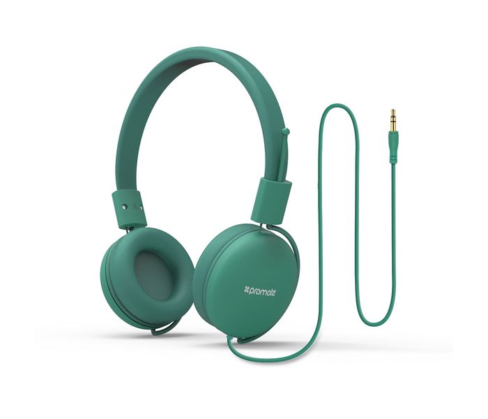 Promate Soul Lightweight Supra Aural Stereo Wired Headset, Green - Zoom Image 6