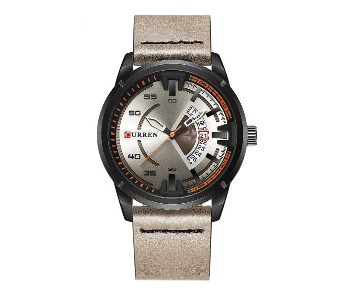 Curren 8298 Casual Analog Watch For Men Grey - Zoom Image