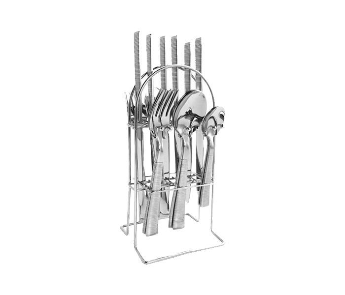 Royalford RF8895 25 Pieces Stainless Steel Cutlery Sets - Silver - Zoom Image