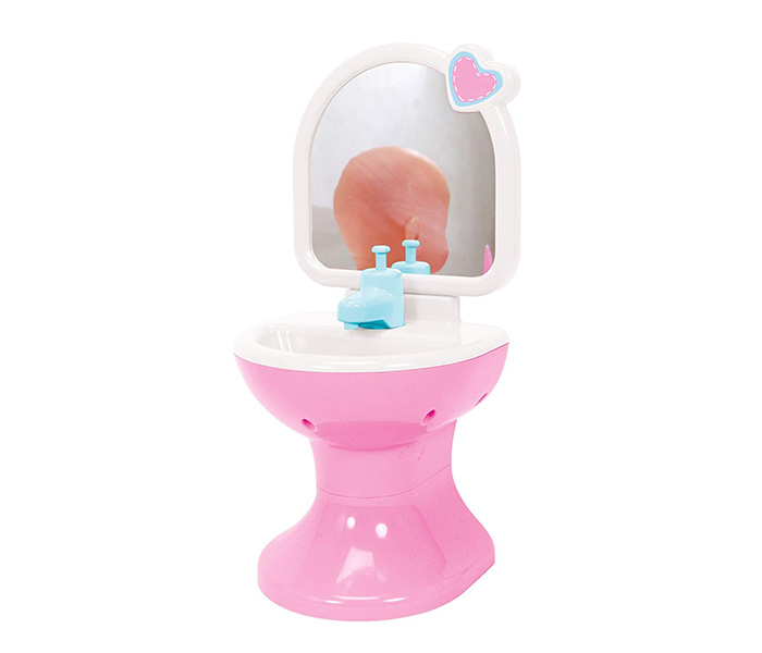 Simba 5036467 30 CM New Born Baby Doll with Bathroom Set - Pink - Zoom Image 2