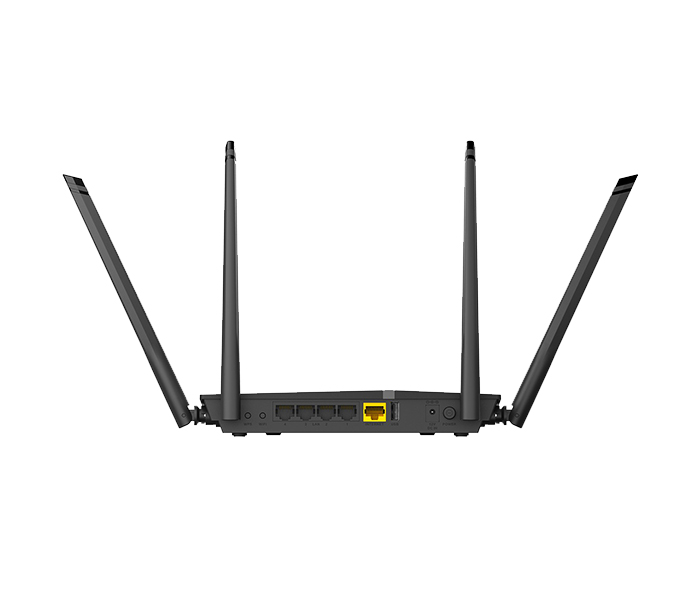 D-Link DIR-825 Wireless AC1200 Dual Band Gigabit Router - Black - Zoom Image 2