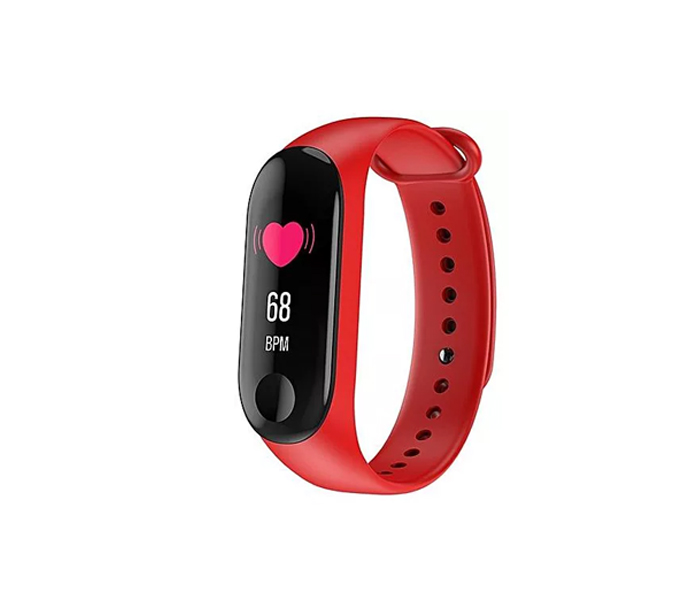 M8 Smart Bluetooth Sports Bracelet Fitness Band With Heart Rate Monitor For Android & iOS - Red - Zoom Image