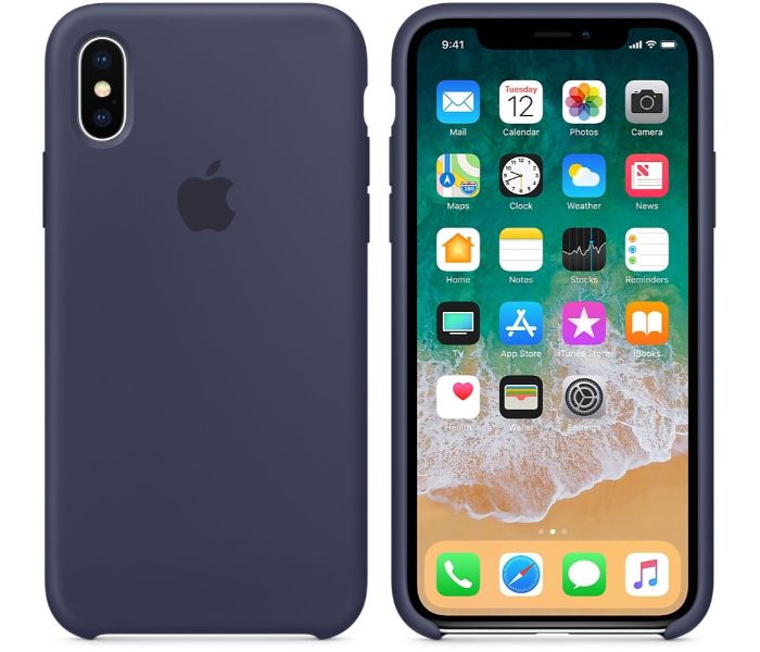 Silicone Case For Apple iPhone X MQT32ZM/A Blue - Zoom Image 1