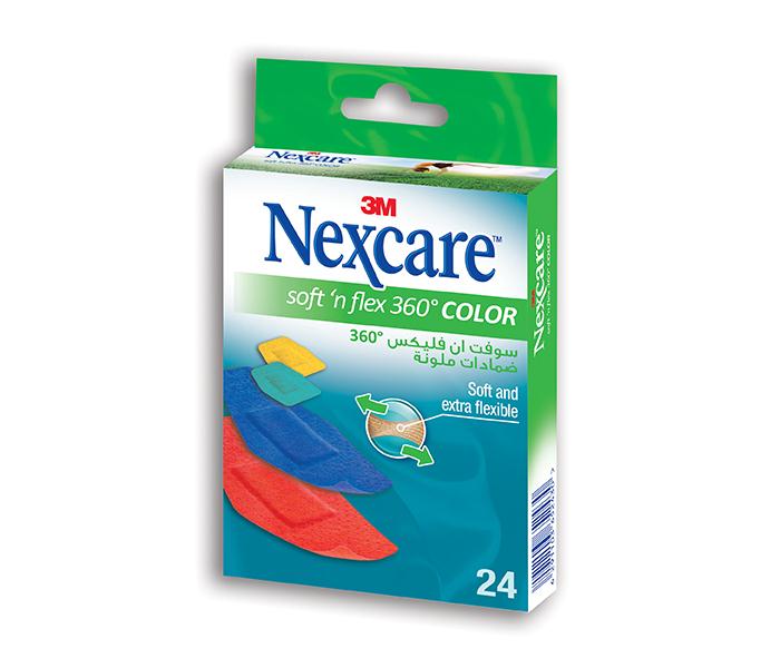 3M Nexcare 556-24D Soft 'N' Flex Assorted Colors Bandages - 24 Piece - Zoom Image