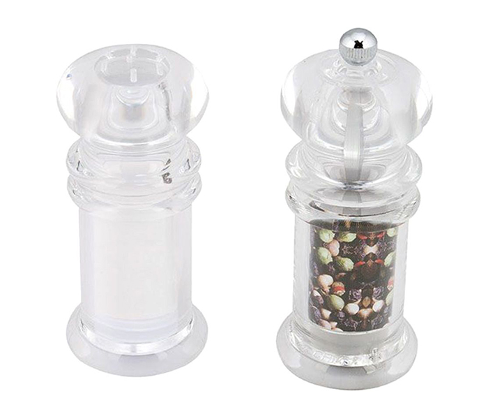 Prestige PR50150 4 inch Acrylic Salt & Pepper - Clear - Zoom Image 3