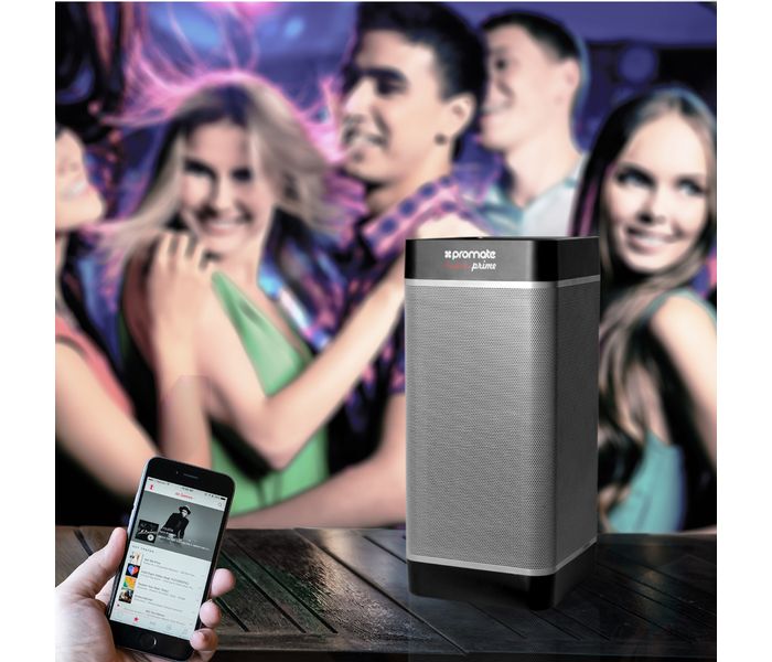 Promate Prime Tower Boom Box 20 Watt Bluetooth Wireless Speaker with NFC - Black - Zoom Image 4