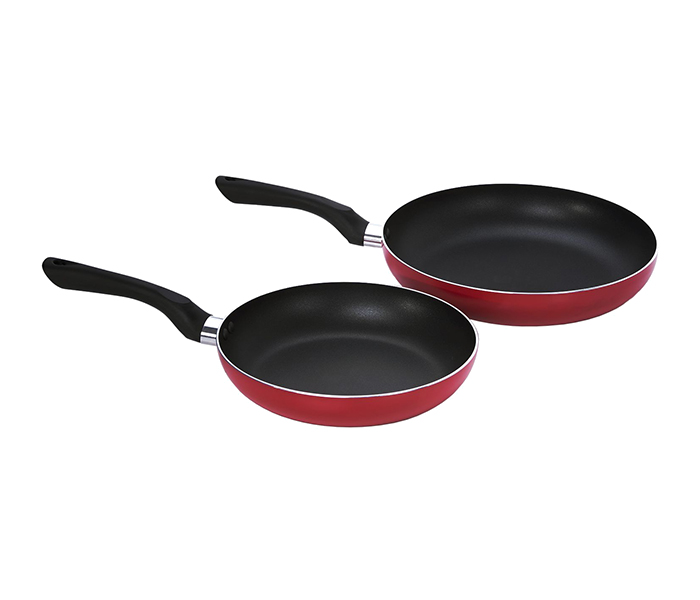 Royalford RFU8383 2 Pieces Non-Stick Frying Pan Set - Black & Red - Zoom Image 3