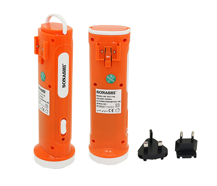 Sonashi SPLT-108 2-In-1 Rechargeable LED Torch with Lamp - Orange - Zoom Image 2