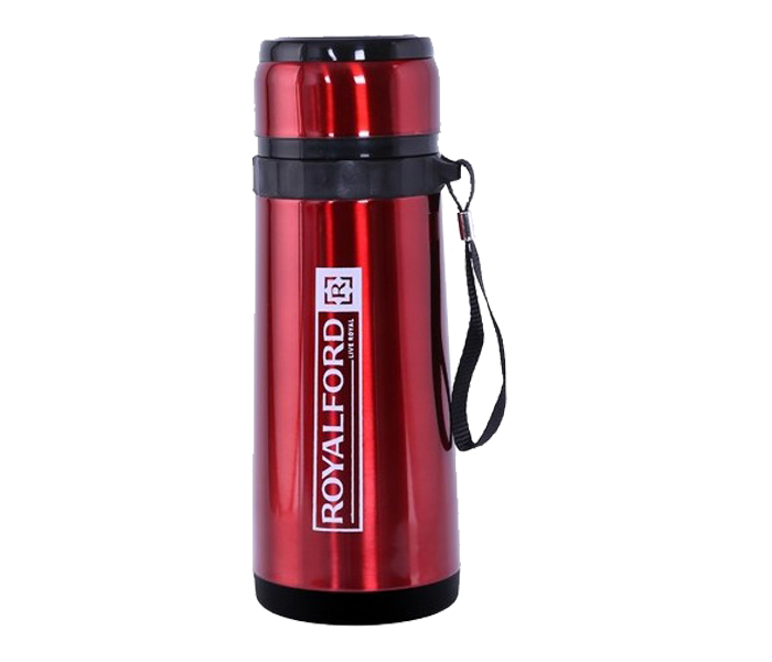 Royalford RF9459 600ml Stainless Steel Vacuum Bottle - Red - Zoom Image