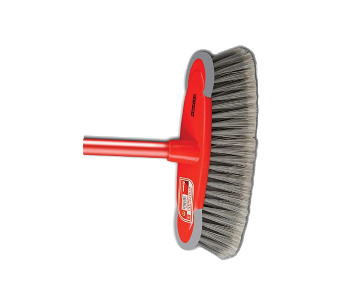 Britemax FB-415-SM Broom Head with Stick - Red & Grey - Zoom Image 1