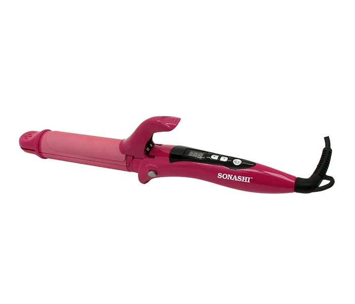 Sonashi SHC-3005 2 In 1 Hair Curler & Straightener, Pink - Zoom Image 1