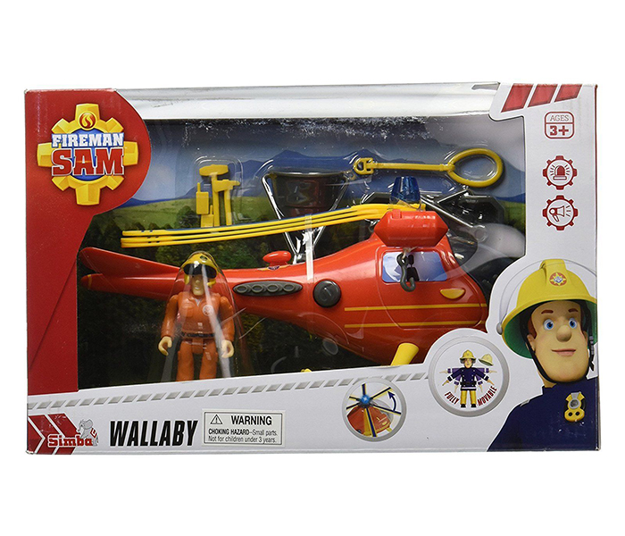 Simba 9251661 Sam Helicopter with Figurine - Red - Zoom Image 2