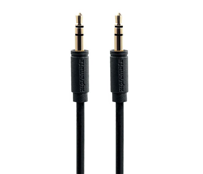 Promate LinkMate-A1L Premium 3.5mm FlexShield PVC Coated AUX Audio Cable - Black - Zoom Image 2