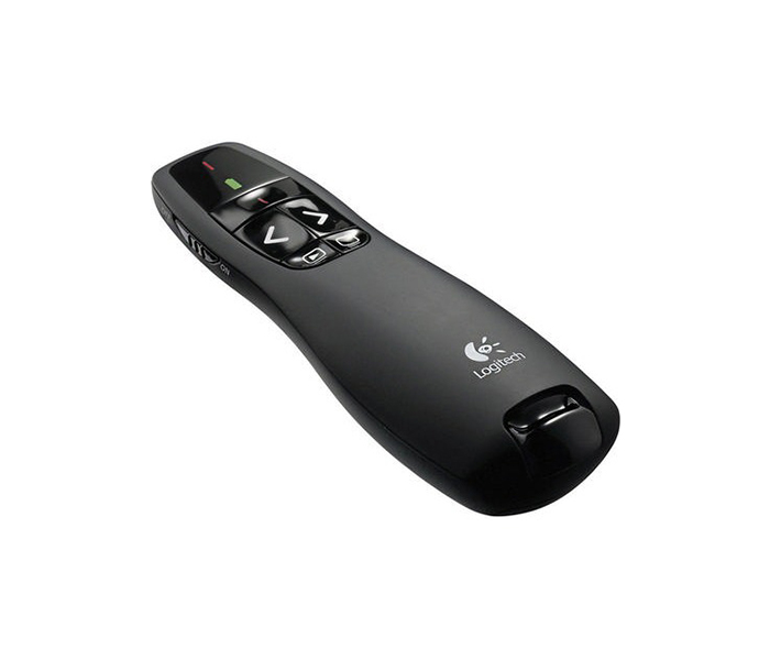 Logitech 910-001356 R400 Laser Presenter Wireless Remote - Black - Zoom Image 1