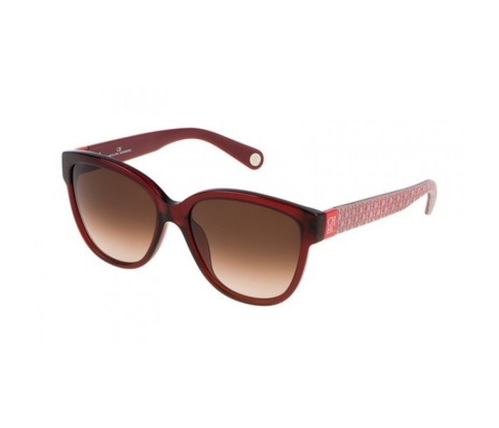 Carolina Herrera SHE644 06DC Wayfarer Red Frame & Brown Gradient Mirrored Sunglasses for Women - Zoom Image