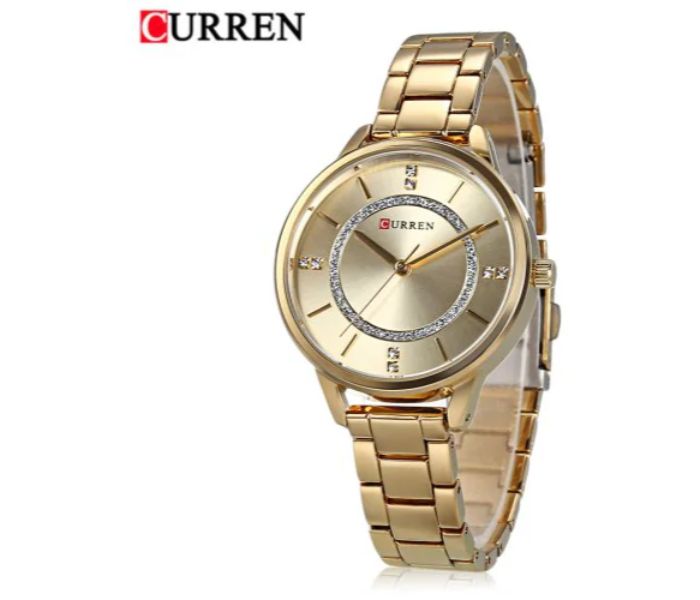 Curren 9006 Quartz Watch For Women Gold - Zoom Image