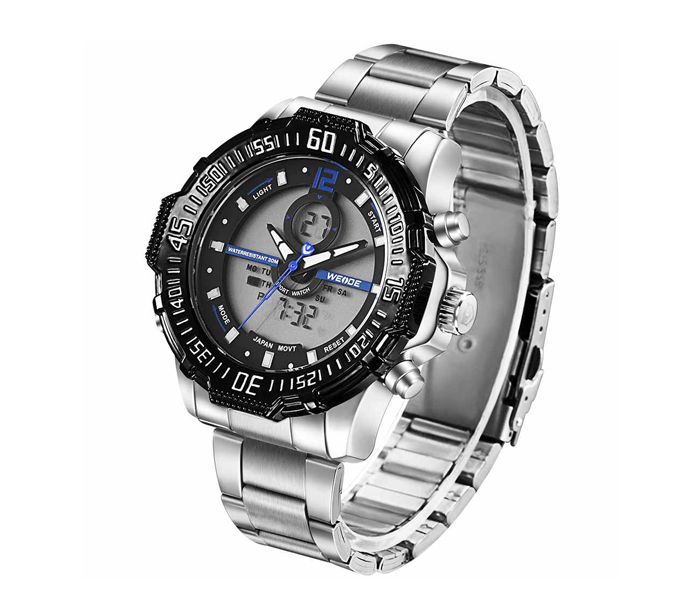 Weide WH-6105MB Analog and LCD Digital Watch Silver and Blue - Zoom Image 3