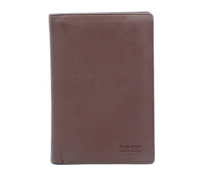 Philippe Morgan PP422 Unisex Leather Passport Wallet Brown - Zoom Image 4