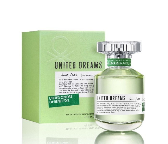 United Colors Of Benetton United Dreams Live Free EDT 80 ml for Women - Zoom Image 2