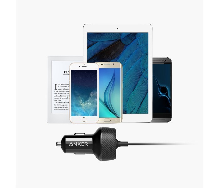 Anker A2214 PowerDrive Elite 2 Ports Car Charger with Lightning Connector Black - Zoom Image 5