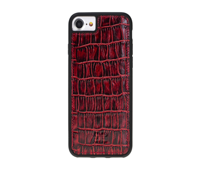 Bouletta FXC-YK05 Croco Backside Leather Case for Apple iPhone 7 & 8 - Red - Zoom Image