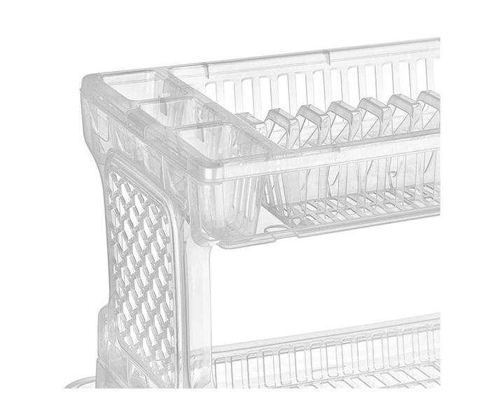 Royalford RF7203 2 Layer Plastic Dish Rack - White - Zoom Image 1