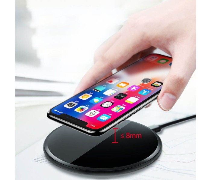 WC111 Wireless Charging Pad Black - Zoom Image