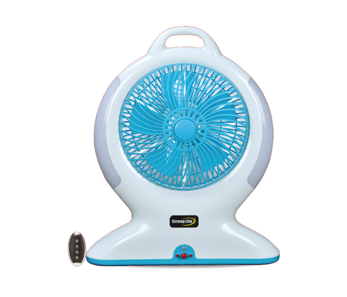 Strong Lite SGL666FE LED Rechargebale Fan - White & Blue - Zoom Image