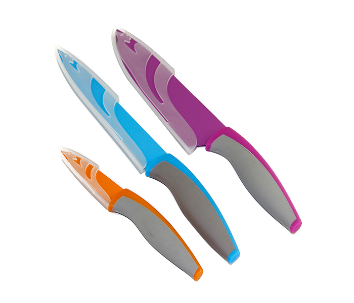 Taqdeer 9302 Non Stick Kitchen Knives Set - 3 Pieces - Zoom Image 4