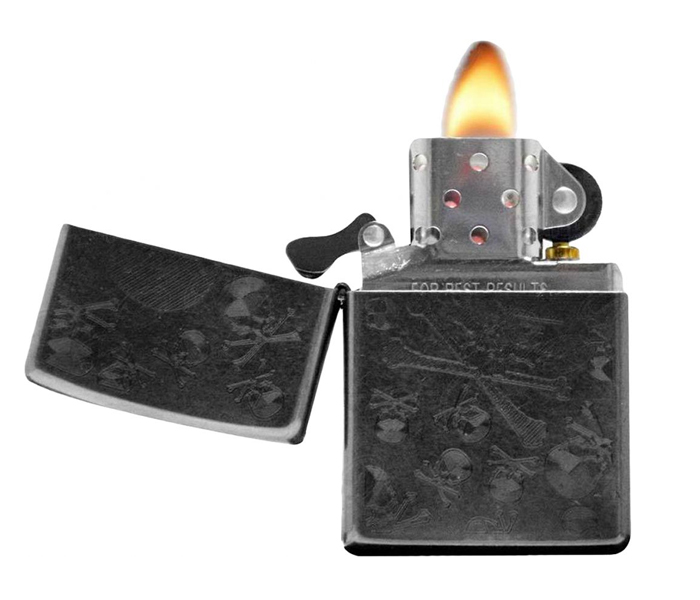 Zippo 28685 Iced Skulls Lighter Grey Dusk - Zoom Image 2