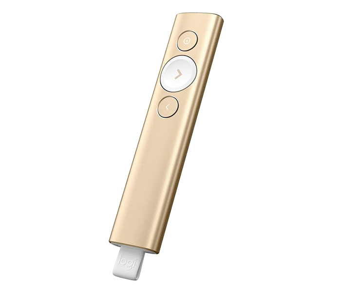 Logitech 910-004862 Wireless Professional Spotlight Presentation Remote - Gold - Zoom Image 2