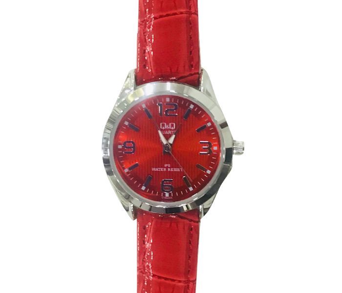 Qmax J335Y Fashionable ladies Water Resistant Analog Watch Dark Red - Zoom Image 2