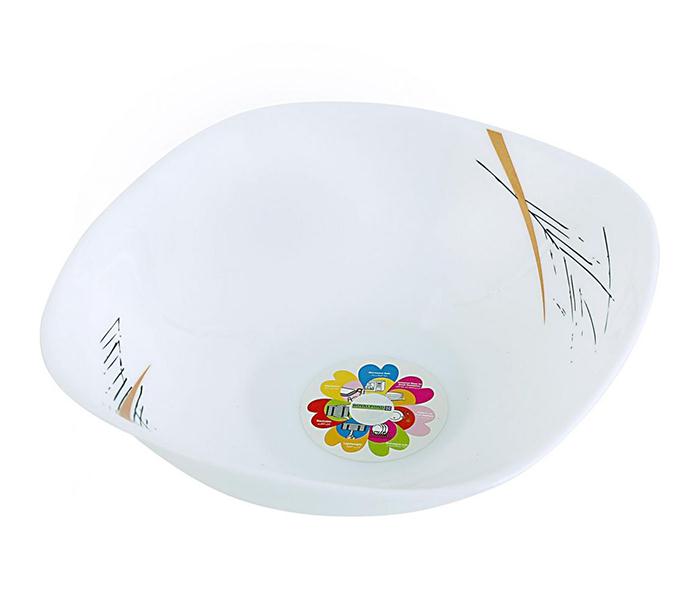 Royalford RF8884 5-inch Square Opal Ware Bowl with Leaf Less Design - Zoom Image