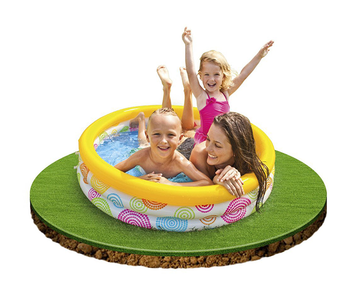 Intex ZX-59419 Inflatable Wild Geometry Three Ring Paddling Pool - Zoom Image 1