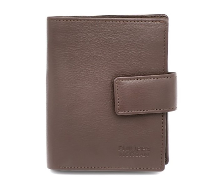 Philippe Morgan GW751 Men Leather Trifold Wallet Brown - Zoom Image 2